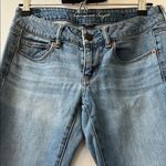 American Eagle  | Blue Straight Jeans with Medium Wash Low Rise Size 28 Photo 1