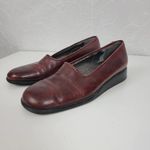 Enzo Angiolini Womens Shoes Size 7 Burgandy Leather Slip On Flat Loafers Photo 35