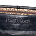 Pursfection Purse Organizer with RFID Technology Black with Leopard Interior Photo 1