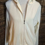 Jockey Sport Full Zip Cream Colored Hooded Jacket Size Large Photo 0