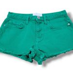 Current/Elliott Shorts Size 23 25"x2" Denim Shorts Jean Shorts Daisy Dukes Green Photo 0