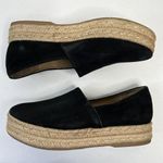 Naturalizer Size 8.5 Shoes Thea 3 Black Suede Espadrille Platform Slip On Casual Photo 4