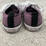 Converse Size 6 Purple, White Lace Up Low Top Sneakers Photo 4
