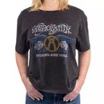 Aerosmith Licensed Deuces are Wild Women's Screen Print Short Sleeve T-Shirt Photo 0