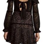 For Love & Lemons Bridget Black Lace Off The Shoulder Dress Photo 1