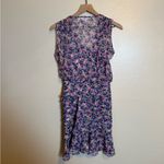 Veronica Beard  Cayson Floral Printed Ruffle Silk‎ Mini Dress Photo 5