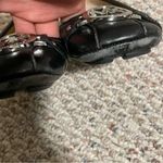 Michael Kors Leather Fulton Moc Flat Black Silver Hardware- Size 7 Photo 2