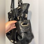 B. Makowsky Black Leather Shoulder Bag Photo 3