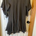 Paisley Vine Metallic Dress Gray Size 1X Photo 2