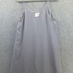 The Row all: Women's Shift Maxi Dress Sleeveless Solid Gray Size Medium Photo 11