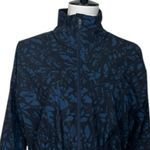 Sweaty Betty Fast Track Running Jacket Blue Leaf Scatter Print Women Size Small Photo 8