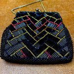 Regale Beaded Clutch Evening Purse Black Photo 4