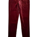 Forever 21 Velvet Wine Elastic Waist Leggings Sz L Photo 0