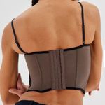 Urban Outfitters UO Out From Under Modern Love Taupe Brown Black Lace Corset Top size Medium $60 Photo 15