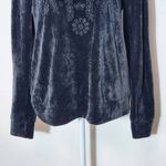 Lilly Pulitzer Black Embroidered Sweatshirt Size Small Rami Velour Sweatshirt Photo 2