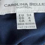 Carolina belle navy belted cropped jumpsuit size 4 Photo 3
