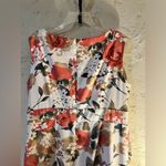 Dress Barn Beautiful floral fall colors PLUS dress size 18 lovely ruffles, sleeveless Photo 7