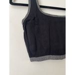 Aerie NWT Black Ribbed Unlined Sports Bra Crop Top Bralette Women’s Size Medium Photo 3