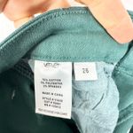 Vervet High Rise Raw Hem Super Flare Jeans Size 26 Teal Green Photo 5