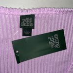 Wild Fable  NWT Size L Lavender Purple Surplice V-Neckline Ribbed Crop Top Blouse Photo 2