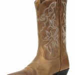Ariat Women's Heritage Western J Toe Distressed Brown Leather Boot - EUC Photo 0