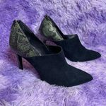 Cosmopolitan  High Heel Women’s Ankle Booties Pointed Snake Print Suede Pumps 11M Photo 0
