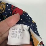 Pendleton Vintage Midi Skirt Polka Dot Sunglass Lipstick Makeup Print Womens 16 Photo 6