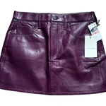 Citizens of Humanity  Beatnik Leather Mini Skirt NEW‎ $278 SOLD OUT On Revolve Photo 0