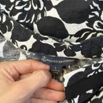 Brooks Brothers  Black & White Floral Linen Cotton Tunic Top – Women’s Large Photo 4