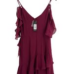 Yumi Kim Maxi Dress Small Heart's Desire Burgundy Ruffle Special Occasion New Photo 3