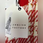 Tuckernuck NWT English Factory Red & White Tweed Puff Sleeve Tiered Dres… Photo 7