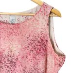Anne Klein  Pink Floral Chiffon Tank Top Semi-Sheer Side Zipper, Size 14‎ Photo 3
