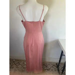 Showpo Dazzling Lights‎ Cowl Drape MIDI Dress Pink Peach Satin Size 6 US 0209 Photo 8