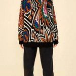 Farm Rio ππ Caramel Tropical Stripes Cardigan ~ Tropical Stripes Print XL NWT Photo 2