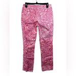 Lilly Pulitzer Lilly Pulitzer Vintage Pink Pants White Piping Detail Floral Size 6 Photo 1