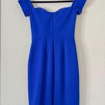 Dress the Population  Bailey Dress in Electric Blue Size Small Off the Shoulder Photo 6