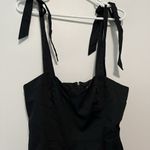 Anthropologie  Hutch NWT Black Corset‎ Tie Strap Romper Playsuit Size 6 Photo 3