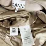 Ganni Lamb Leather Sleeveless Dress, Fossil, FR36/US4 Photo 15