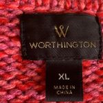 Worthington  Chunky Knit Pink Boxy Sweater Women’s Size XL Photo 7