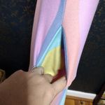 Bombom Rainbow Pastel Stripe Romper Shorts Blue Size M Photo 2