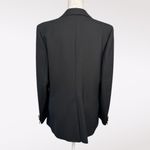 Vintage Stanley Blacker Wool Blazer Black Gold Crest Buttons Size 14 Size M Photo 4