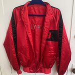 New Balance VINTAGE 80s Satin Bomber Varsity Jacket Sz M Custom Shyla Embroidery Photo 8