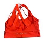 Balance Athletica  Women’s Size M Aura Sports Bra‎ Blood Orange Strappy Back Photo 3