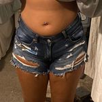 American Eagle dark wash ripped shorts Photo 0
