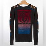 Affliction VINTAGE Y2K  Breakdown American Thermal Graphic Top Grey/Blue/Red XS Photo 2