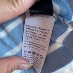 SheIn Light Blue & White Off the Shoulder Sweater Size Medium Photo 4