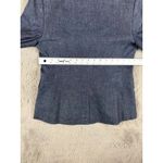 Banana Republic NWT  Petite Blue Linen Blend Double Breasted Blazer Jacket Size 2 Photo 5