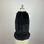 Ramy Brook  Black Bobbi Burn-Out Peplum Tank Photo 5