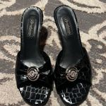 Brighton  black leather kitten heel. Excellent co ditto.  Size 9 Photo 2