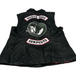 Hot Topic Riverdale Wmn's Sz. 2 Sleeveless Faux Leather Biker Jacket Photo 0